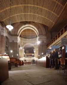 Library Madrid, panorama photo